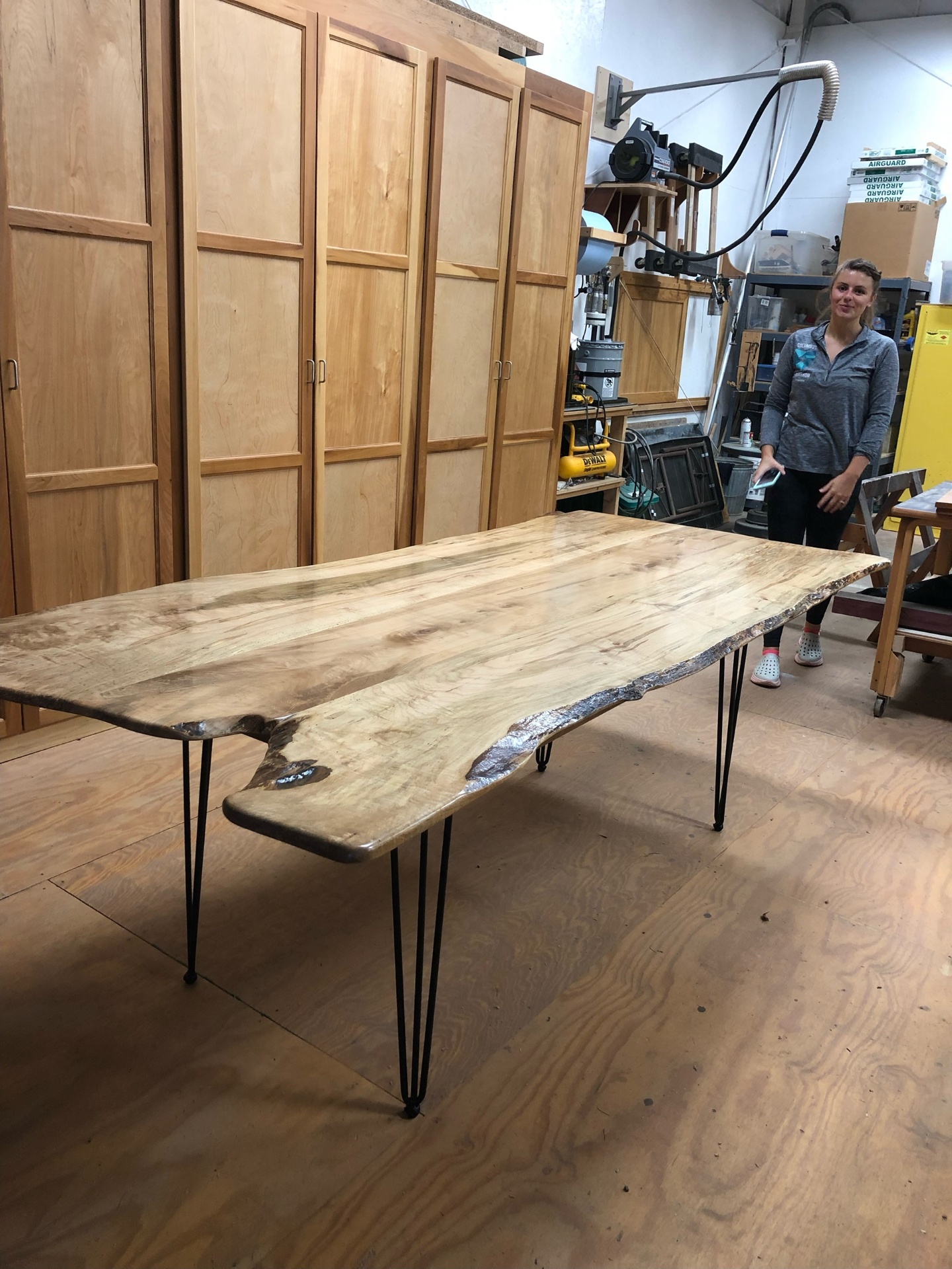 Spalted Maple Live Edge Dining Table