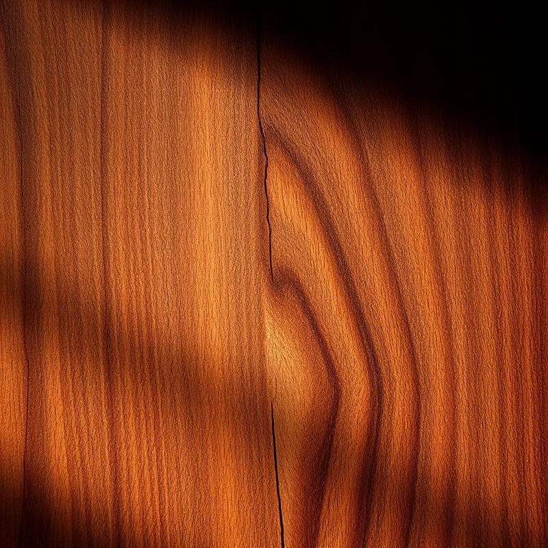 Figured hardwood grain detail