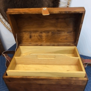 Cherry black powder shooting box
